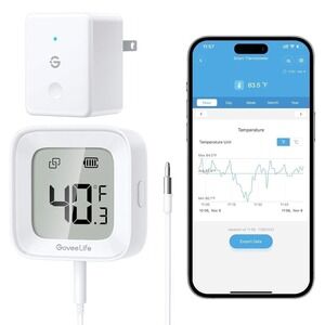 GoveeLife Smart Thermometer R1 with Wi-Fi Gateway and Waterproof Probe